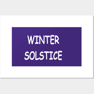 Winter Solstice, transparent Posters and Art